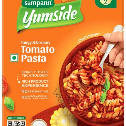 Yumside Tomato Pasta | Tangy & Creamy | Ready to Eat Meal | 285g*2