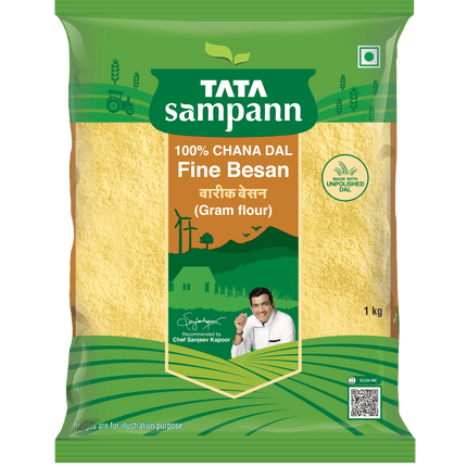 Tata Sampann 100% Chana Dal Fine Besan, 1kg