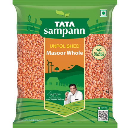 Tata Sampann Masoor Dal Whole, 1 Kg