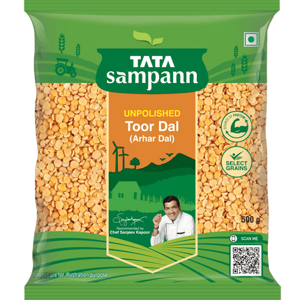 Tata Sampann Toor Dal / Arhar Dal, 500 g